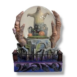 JIM SHORE 2013 “Halloween is at Hand” Musical Snow Globe